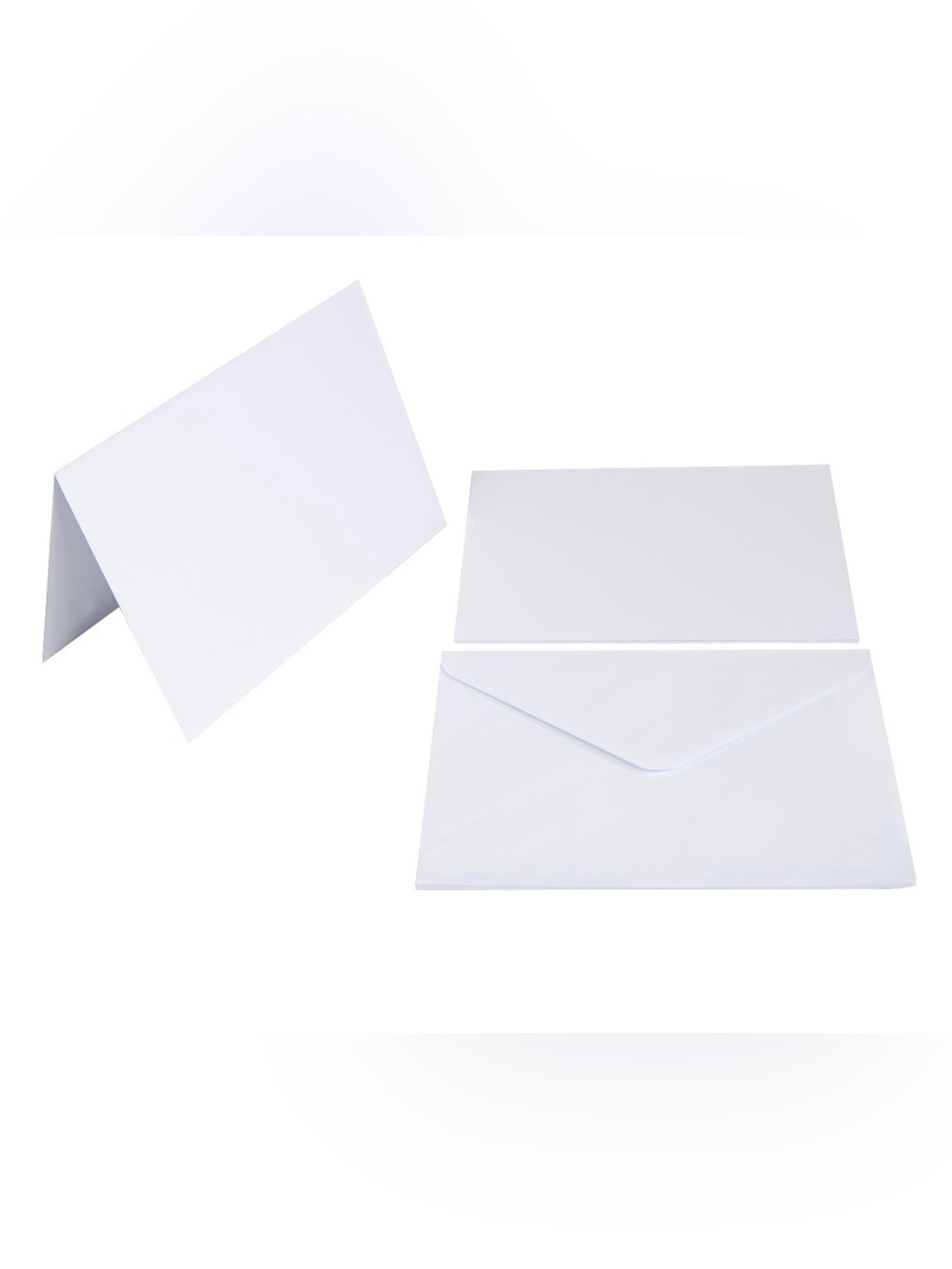 Hello Hobby Blank White Cards & Envelopes, Set of 12